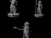 Three Serne Dark Elf Moon Priestesses