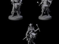 Three Rhythmic Dark Elf Drummers