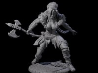 Sava - Grimancing Barbarian