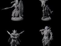 Eight Pale Drow Fighters
