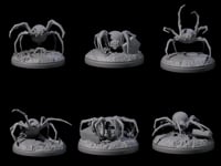 Six Skittering Cave Spiders