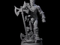 Muscular Half Orc Barbarian