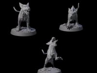 Three Snarling Goblin Dogs