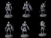 Six Clanking Armoured Skeletons