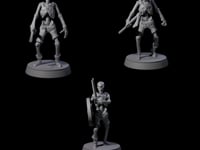Three Civilian Skeletons