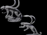 Two Hunting Displacer Beasts