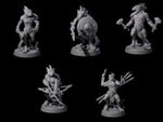 Five Rampaging Lizardfolk