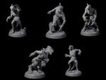 Five Slimy Lizardfolk Zombies