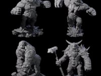 Four Chest Thumping Barlguras