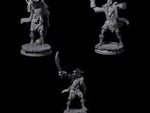 Three Falling Apart Pirate Skeleton Scallywags