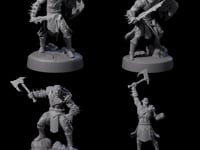 Four Stoneflesh Orcs