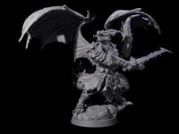 Swinging Scaled Dragonborn Warlord