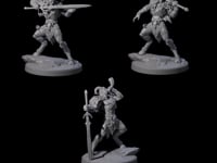 Three Wild Satyr Hunters
