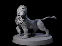 Grainy Lion Statue A