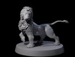 Grainy Lion Statue A