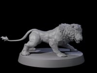 Grainy Lion Statue B