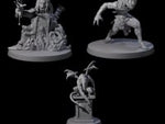 Three Stony Animated Statues