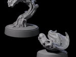 Two Spitting Flaming Skulls
