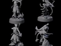 Four Noble Leonin Huntresses