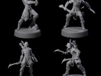 Four Tormented Eyeless Drow