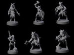Six Defiant Goatfolk Fighters