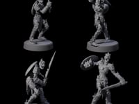 Eight Ablaze Skeleton Thralls