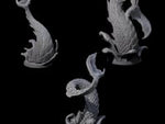 Three Crashing Sea Monster Tails