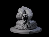 Striking Giant Snake