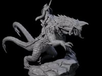 Fearless Kobold General on Siege Drake