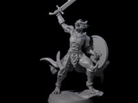 Swinging Dragonborn Flameblade H