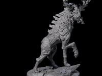 Stalking Skeletal Wendigo