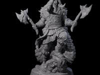 Roaring Woodland Barbarian Champion