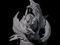 Hunched Young Black Dragon A