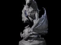 Hunched Young Black Dragon B