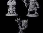 Three Grim Rhinofolk Gladiators