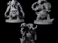 Three Sinuous Loxodon Gladiators