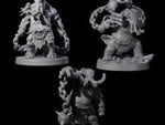 Three Sinuous Loxodon Gladiators