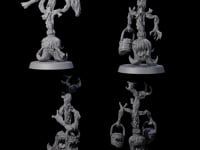 Four Evil Animated Brooms