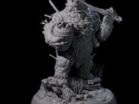 Gnawing King of the Forest Bear