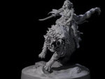 Big Hair Princess Riding a Shaggy Tiger