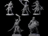 Five Soggy Undead Pirate Skeletons