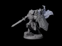 Crouching Dragonborn Paladin