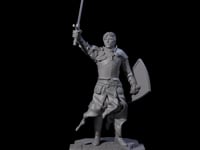 Sword Raised Paladin Knight