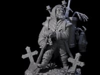 Smiling Gravedigger