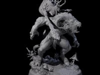 Crazed Forest Hag riding a Beast