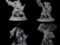 Four Fetid Hulking Ogres
