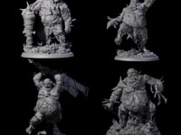 Four Sewn Together Ogre Bashers