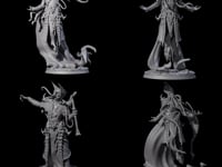 Four Floating Master Mind Flayers