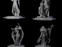 Four Scheming Mind Flayer Sorcerers