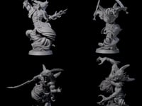 Four Swirling Efreeti
